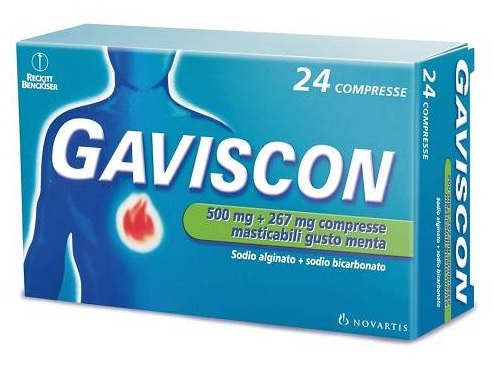 GAVISCON*24CPR MENTA 500+267MG - farmaciaverde.it