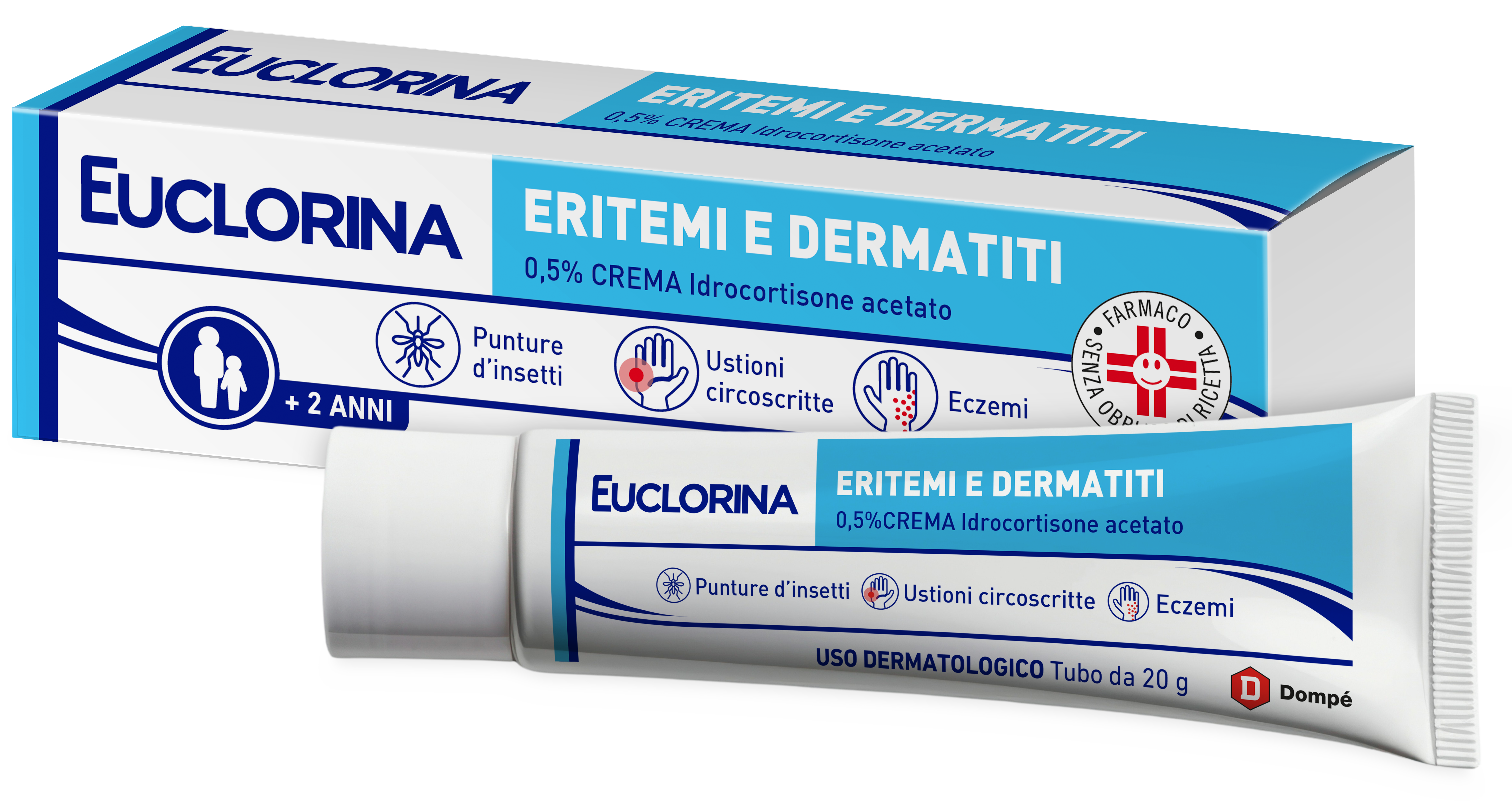 EUCLORINA ERITEMI*CR 20G 0,5% - farmaciaverde.it