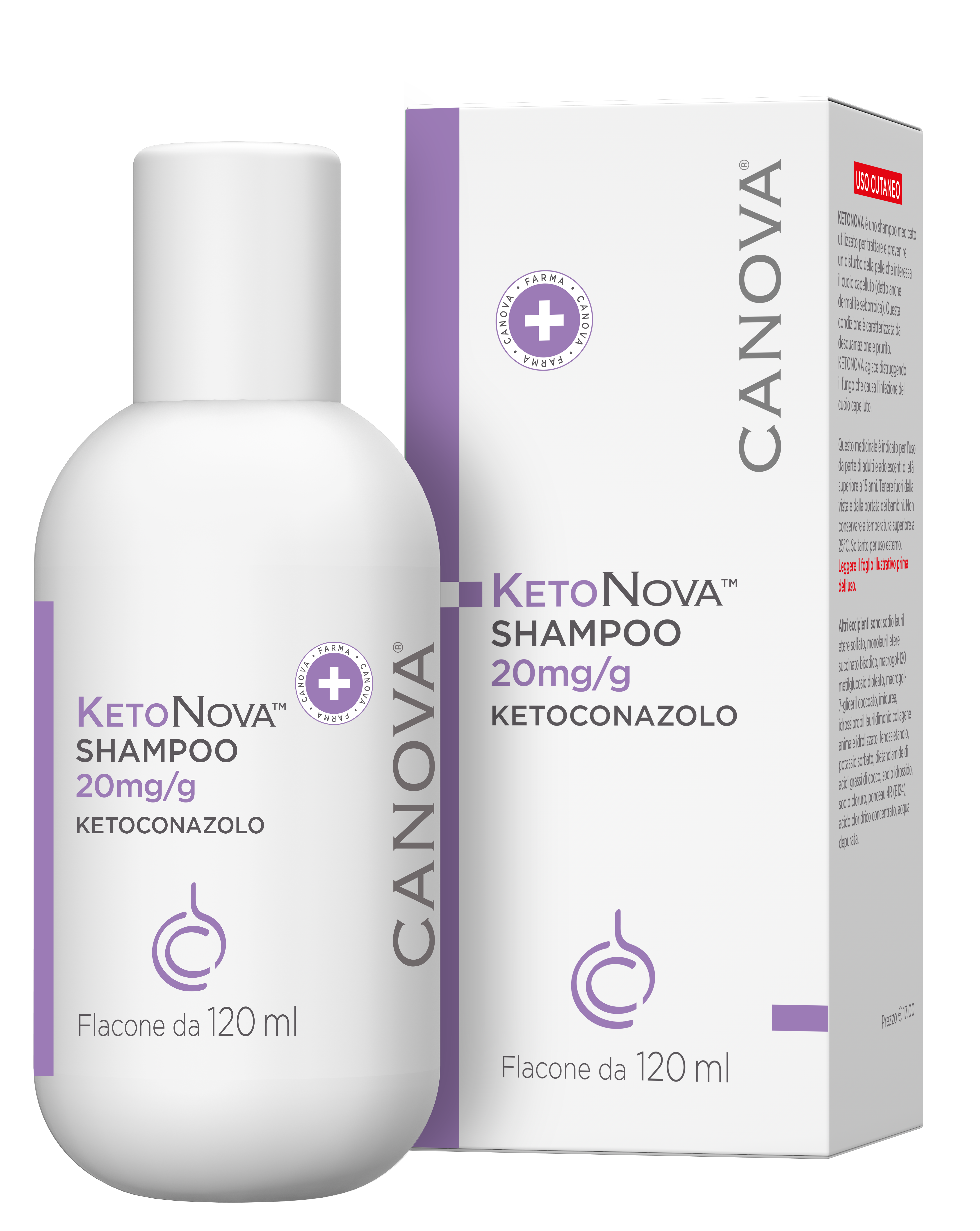 KETONOVA*SHAMPOO 120ML 20MG/G - farmaciaverde.it