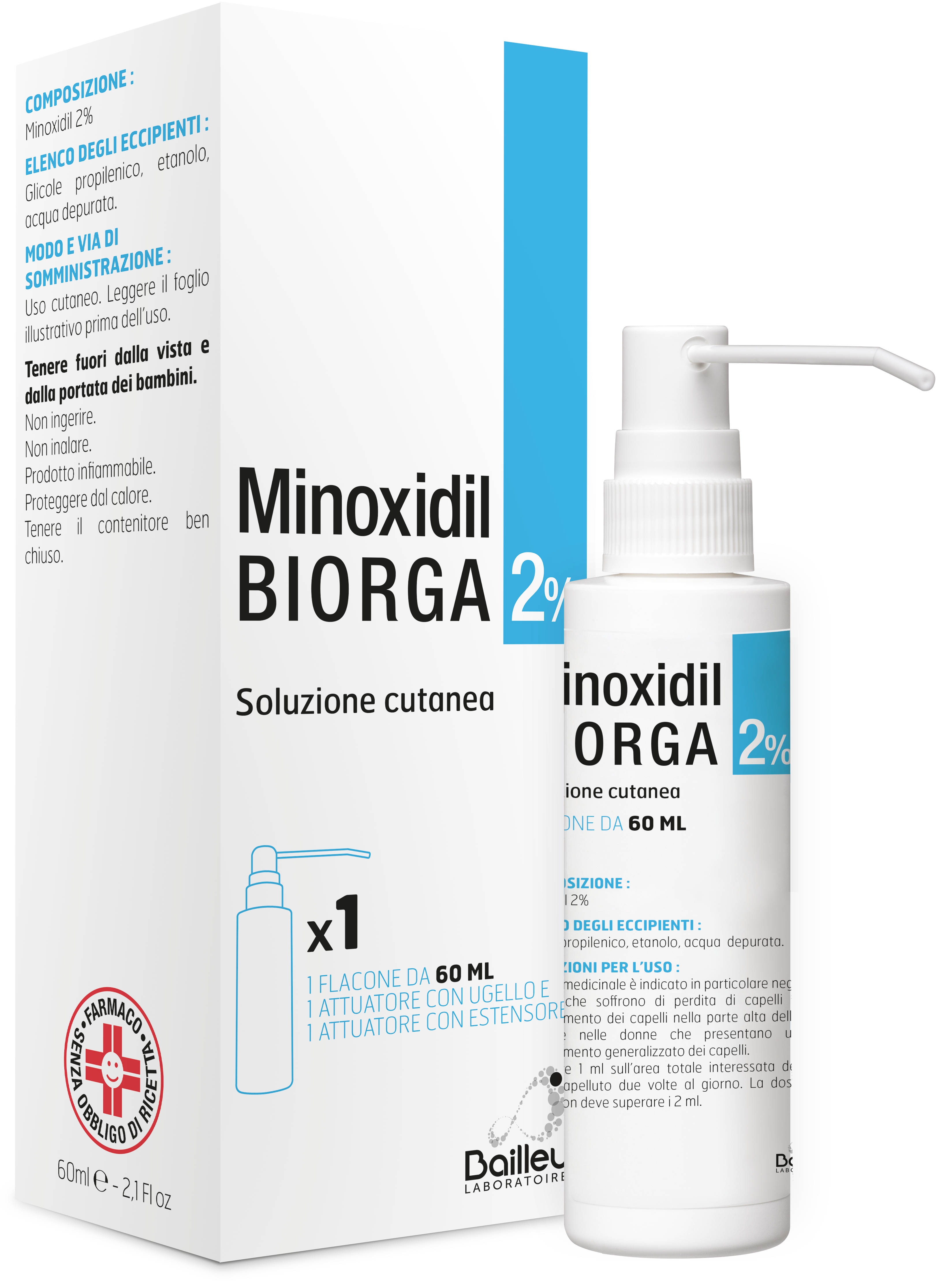 MINOXIDIL BIORGA*SOL CUT60ML2% - farmaciaverde.it