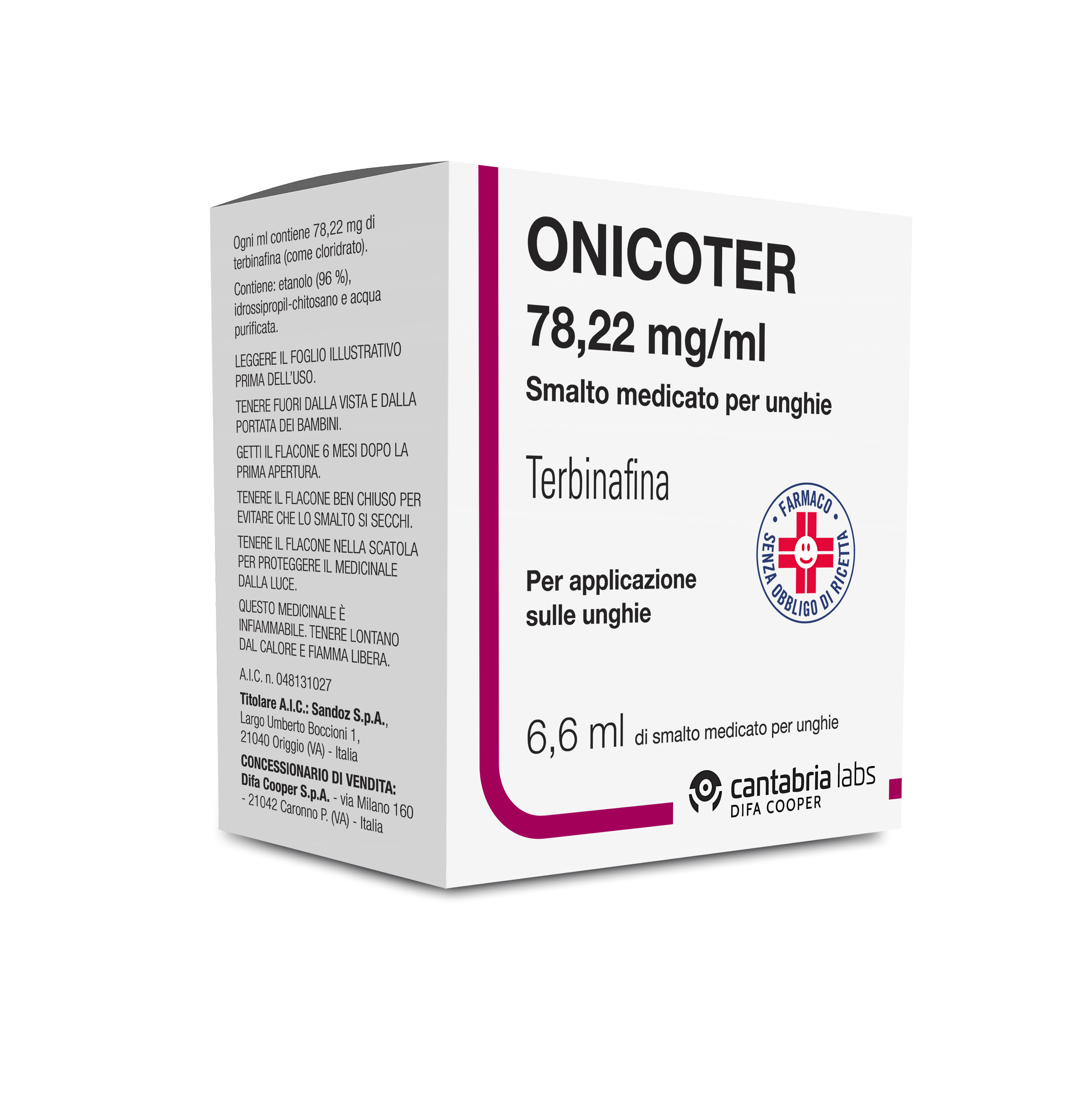 ONICOTER*SMALTO MED 1FL 6,6ML - farmaciaverde.it