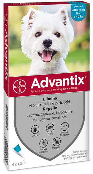 ADVANTIX SPOT ON*4PIP 4-10KG - farmaciaverde.it