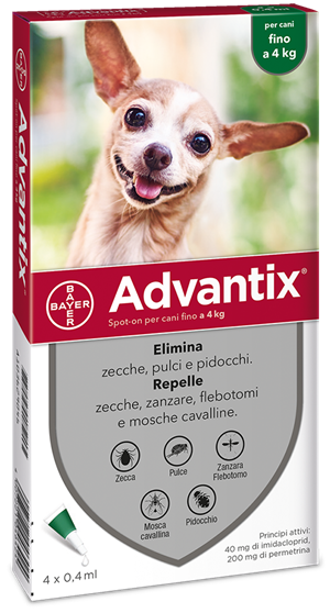 ADVANTIX SPOT ON*4PIP 0-4KG - farmaciaverde.it