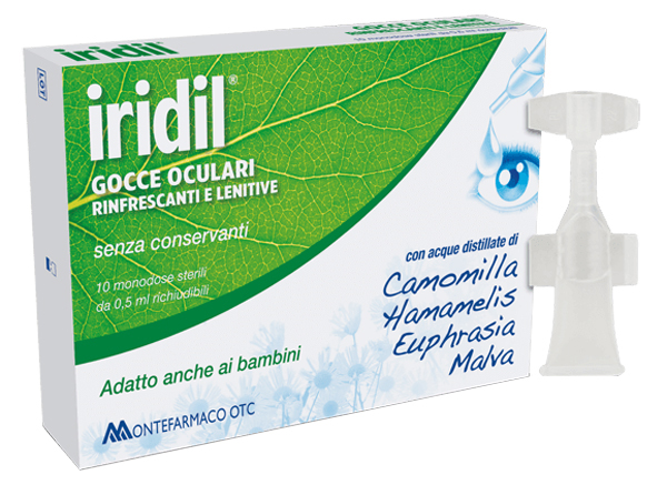 GOCCE OCULARI IRIDIL 10 AMPOLLE MONODOSE RICHIUDIBILI 0,5 ML - farmaciaverde.it