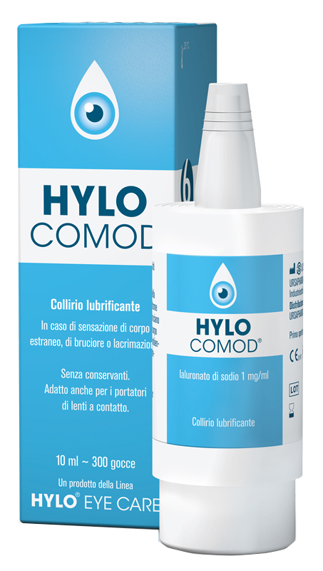 HYLO-COMOD GOCCE OCULARI IALURONATO DI SODIO 0,1%  FLACONCINO 10 ML - farmaciaverde.it