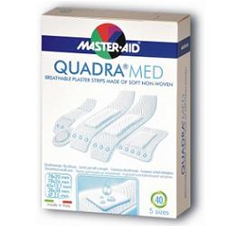 CEROTTO MASTER-AID QUADRA DERMOATTIVO FORMATI ASSORTITI 40 PEZZI - farmaciaverde.it