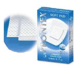GARZA PRONTEX SOFT PAD COMPRESSA 5X7 CM 5 PEZZI - farmaciaverde.it