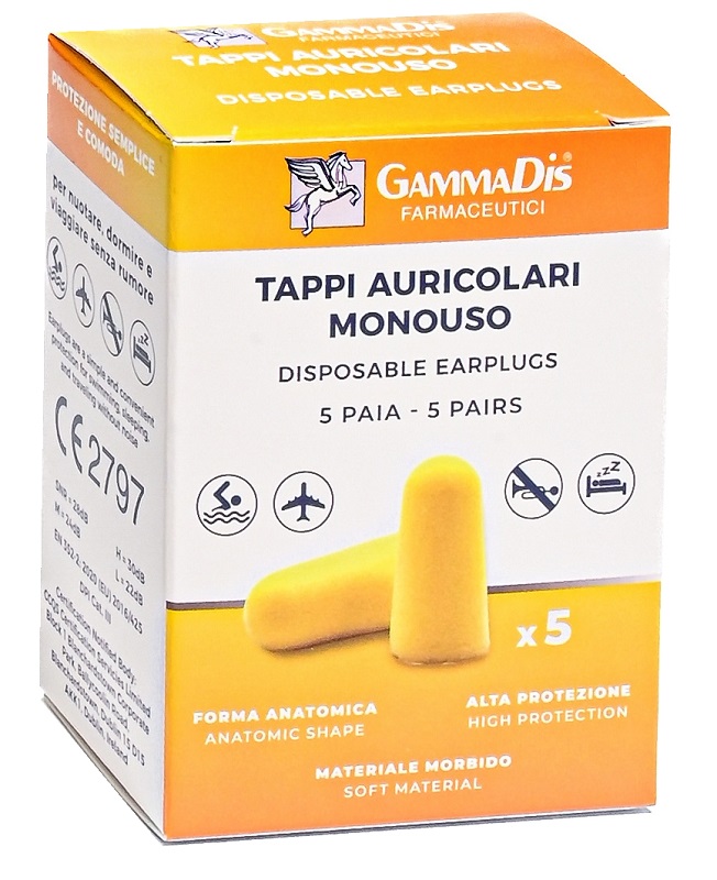 TAPPO AURICOLARE EAR GOMMAPIUMA 10 PEZZI GAMMADIS - farmaciaverde.it
