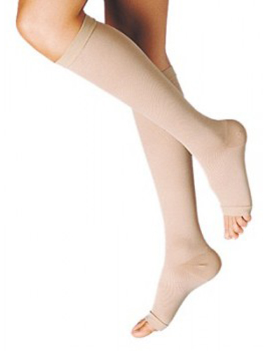 GAMBALETTO TERAPEUTICO DUALSAN A COMPRESSIONE DECRESCENTE KKL1 PUNTA APERTA BEIGE UNISEX 2 1 PAIO - farmaciaverde.it
