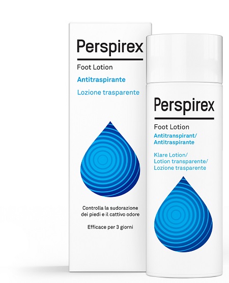 PERSPIREX FOOT LOTION ANTITRASPIRANTE LOZIONE TRASPARENTE SUDORAZIONE E CATTIVO ODORE PIEDI 100 ML - farmaciaverde.it