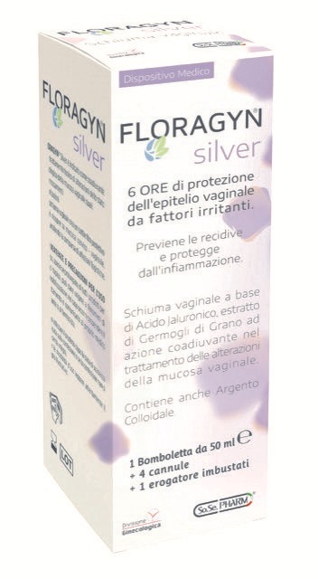 FLORAGYN SILVER SCHIUMA VAGINALE CON ARGENTO COLLOIDALE 50 ML - farmaciaverde.it