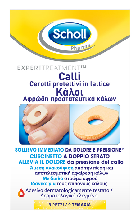 CEROTTO PROTETTIVO PER CALLI SCHOLL IN LATTICE 9 PEZZI - farmaciaverde.it