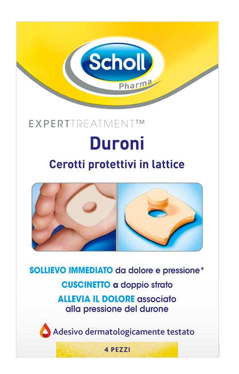 CEROTTO PROTETTIVO PER DURONI SCHOLL IN LATTICE 4 PEZZI - farmaciaverde.it