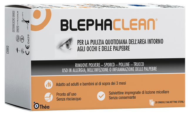 BLEPHACLEAN GARZE OCULARI STERILI A BASE DI ACIDO IALURONICO 20 PEZZI - farmaciaverde.it