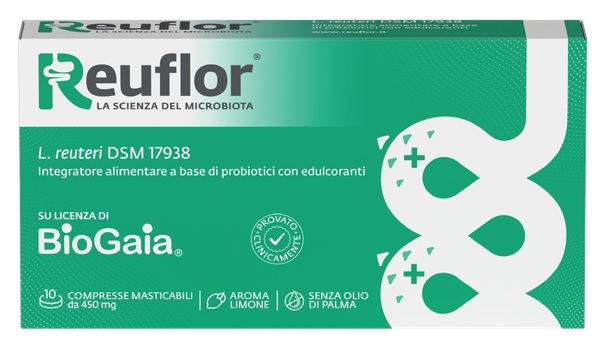REUFLOR 10 COMPRESSE MASTICABILI AROMA LIMONE - farmaciaverde.it