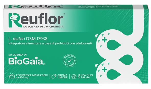 REUFLOR 20 COMPRESSE MASTICABILI AROMA LIMONE - farmaciaverde.it