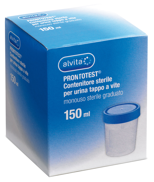 CONTENITORE PER URINA ALVITA PRONTOTEST GRADUATO CON TAPPO A VITE - farmaciaverde.it