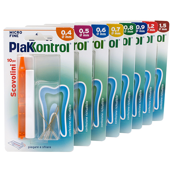 PLAKKONTROL MINIGRIP SCOVOLINO 0,6 MM 10 PEZZI - farmaciaverde.it