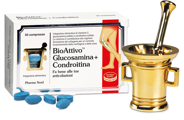 BIOATTIVO GLUCOSAMINA + CONDROITINA 60 COMPRESSE - farmaciaverde.it