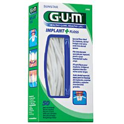 GUM IMPLANT + FLOSS FILO INTERDENTALE 50 PEZZI - farmaciaverde.it