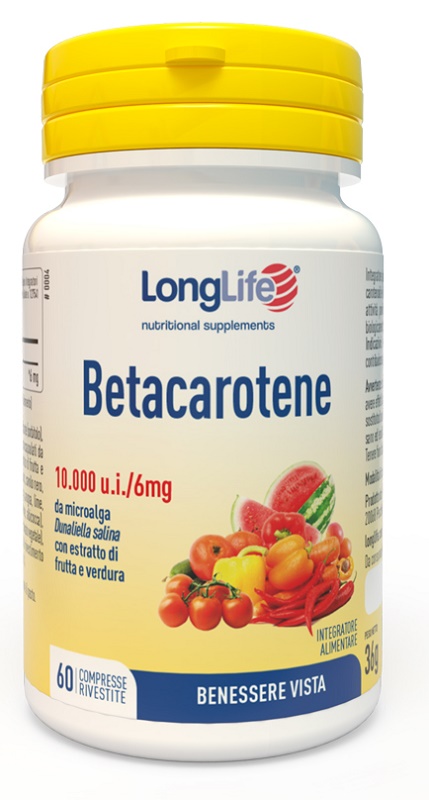 LONGLIFE BETACAROTENE 60 COMPRESSE - farmaciaverde.it