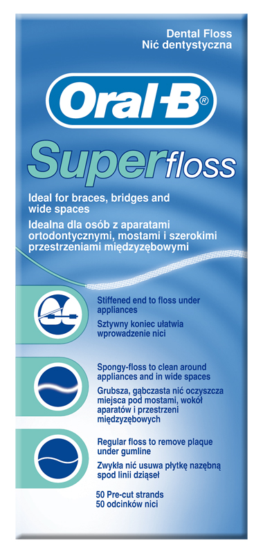 ORALB SUPERFLOSS FILO INTERDENTALE 50 FILI - farmaciaverde.it