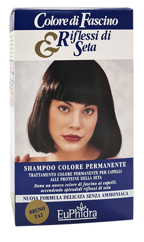 EUPHIDRA COLORE DI FASCINO & RIFLESSI DI SETA SHAMPOO COLORE PERMANENTE 42 BRUNO 120 ML - farmaciaverde.it