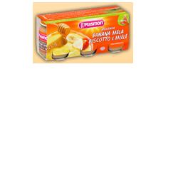 PLASMON OMOGENEIZZATO BANANA/MELA/BISCOTTI/MIELE 120 G X 3 PEZZI - farmaciaverde.it