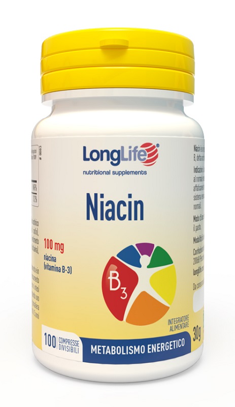 LONGLIFE NIACIN 100 MG 100 COMPRESSE DIVISIBILI - farmaciaverde.it