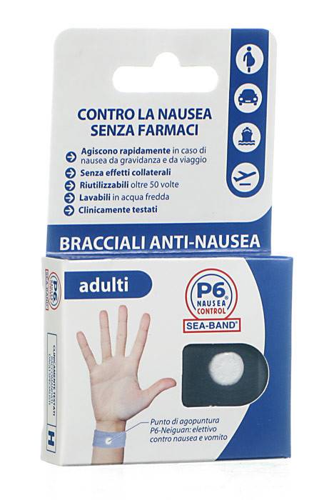 BRACCIALE ANTI NAUSEA PER ADULTI P6 NAUSEA CONTROL 2 PEZZI - farmaciaverde.it