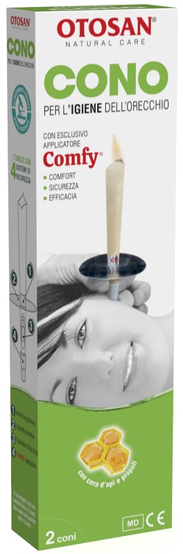 OTOSAN CONO PER L'IGIENE DELLE ORECCHIE OTOSAN+PROPOLI 2 PEZZI - farmaciaverde.it