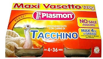 PLASMON OMOGENEIZZATO TACCHINO 120 G X 2 PEZZI - farmaciaverde.it