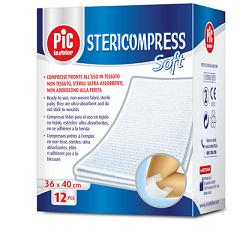 GARZA STERICOMPRESS SOFT XL TNT 36X40CM 12 PEZZI - farmaciaverde.it