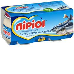 NIPIOL OMOGENEIZZATO SALMONE NASELLO VERDURE 2 PEZZI 80 G - farmaciaverde.it