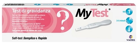 TEST DI GRAVIDANZA RAPIDO HCG MYTEST 1 PEZZO - farmaciaverde.it