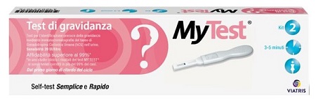 TEST DI GRAVIDANZA RAPIDO HCG MYTEST 2 PEZZI - farmaciaverde.it