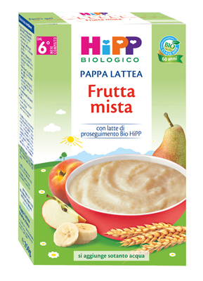 HIPP BIO PAPPA LATTEA FRUTTA MISTA 250 G - farmaciaverde.it