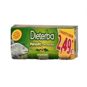 DIETERBA OMOGENEIZZATO NASELLO 3 PEZZI 80 G - farmaciaverde.it
