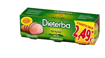 DIETERBA OMOGENEIZZATO PROSCIUTTO 3 PEZZI 80 G - farmaciaverde.it