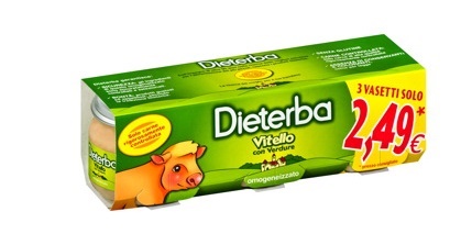 DIETERBA OMOGENEIZZATO VITELLO 3 PEZZI 80 G - farmaciaverde.it