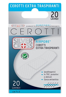 CEROTTO SILVER CROSS AIRPORE GRANDE 20 PEZZI - farmaciaverde.it