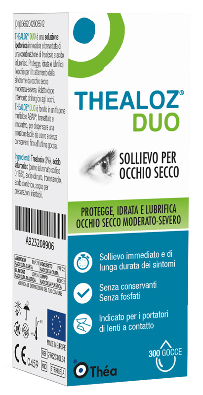 THEALOZ DUO SOLUZIONE OCULARE FLACONE 10 ML - farmaciaverde.it