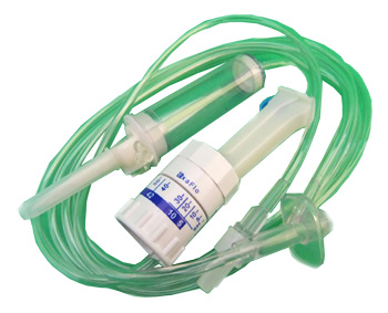 DEFLUSSORE CON REGOLATORE DI FLUSSO A GRAVITA' CON PERFORATORE 5/250ML - farmaciaverde.it