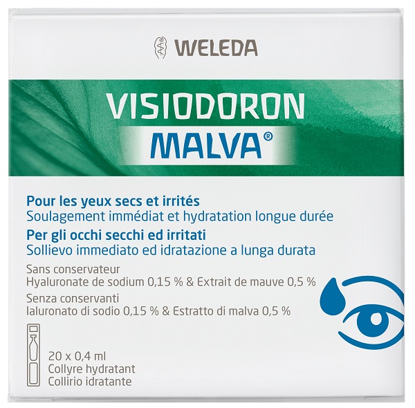 GOCCE OCULARI VISIODORON MALVA 20 MONODOSE DA 0,4 ML - farmaciaverde.it