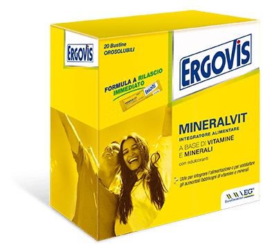 ERGOVIS MINERALVIT 20 BUSTE OROSOLUBILI 30 G - farmaciaverde.it