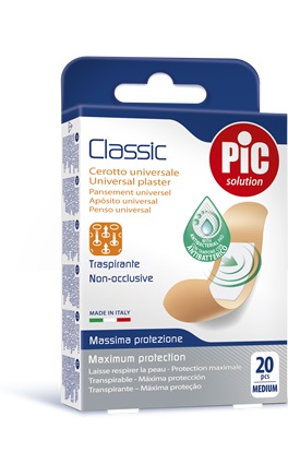 CEROTTO PIC CLASSIC 19X72 MM ANTIBATTERICO 20 PEZZI - farmaciaverde.it