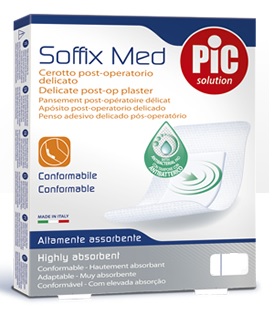 CEROTTO PIC SOFFIX MED IN TNT CON TAMPONE CENTRALE ASSORBENTE STERILE MONOUSO STERILE 25X10 CM ANTIBATTERICO 3 PEZZI - farmaciaverde.it