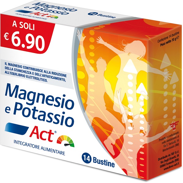 MAGNESIO E POTASSIO ACT 14 BUSTINE - farmaciaverde.it