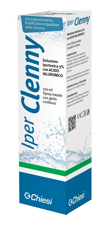 IPER CLENNY SPRAY NASALE EROGAZIONE CONTINUA SOLUZIONE IPERTONICA CON ACIDO IALURONICO 100 ML - farmaciaverde.it