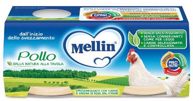 MELLIN OMOGENEIZZATO POLLO 2X120 G - farmaciaverde.it